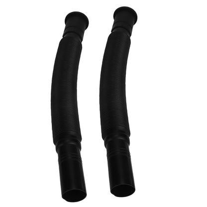 2Pcs Basin Drain Pipe Wash Basin Sink Drain Hose Flexible PVC Water Pipe for Kitchen Bathroom Black V1294-YM0523-3112220022611