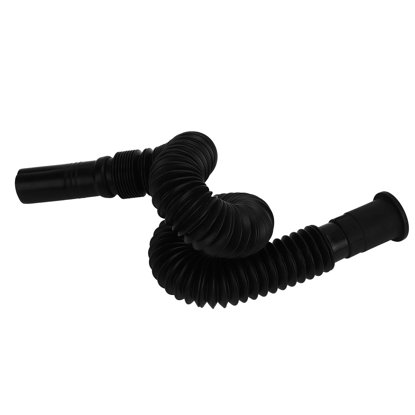 2Pcs Basin Drain Pipe Wash Basin Sink Drain Hose Flexible PVC Water Pipe for Kitchen Bathroom Black V1294-YM0523-3112220022611
