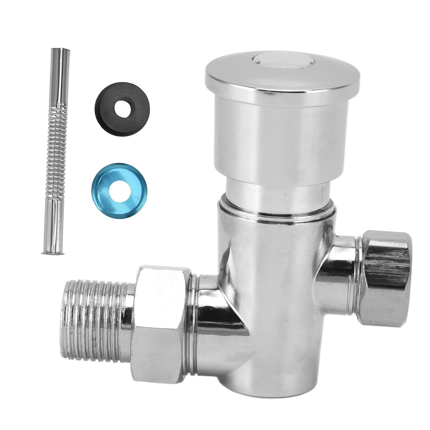 Flashing Valve G1/2 Zinc Alloy Manual Hand Pressing Delayed Durable Glossy Surface Hand Pressing Flashing V1294-YM0523-3112220022711