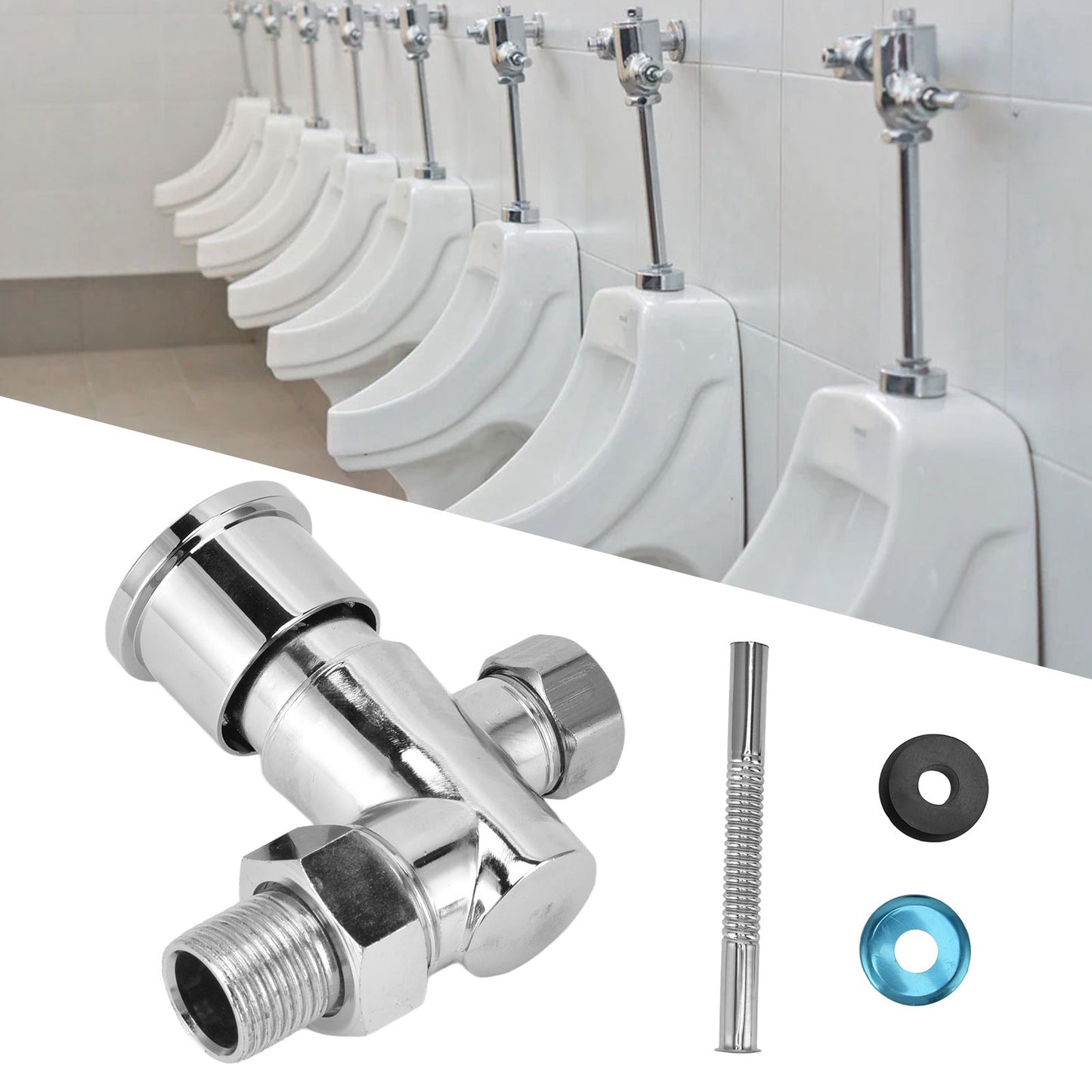 Flashing Valve G1/2 Zinc Alloy Manual Hand Pressing Delayed Durable Glossy Surface Hand Pressing Flashing V1294-YM0523-3112220022711