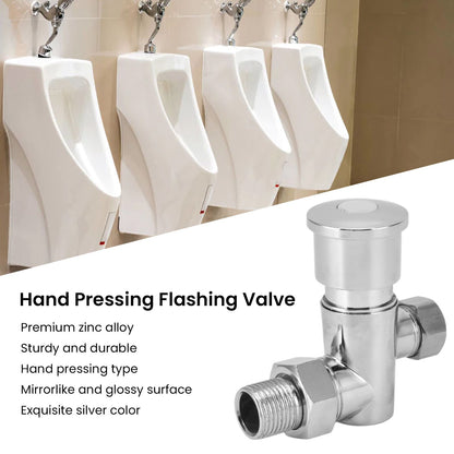 Flashing Valve G1/2 Zinc Alloy Manual Hand Pressing Delayed Durable Glossy Surface Hand Pressing Flashing V1294-YM0523-3112220022711