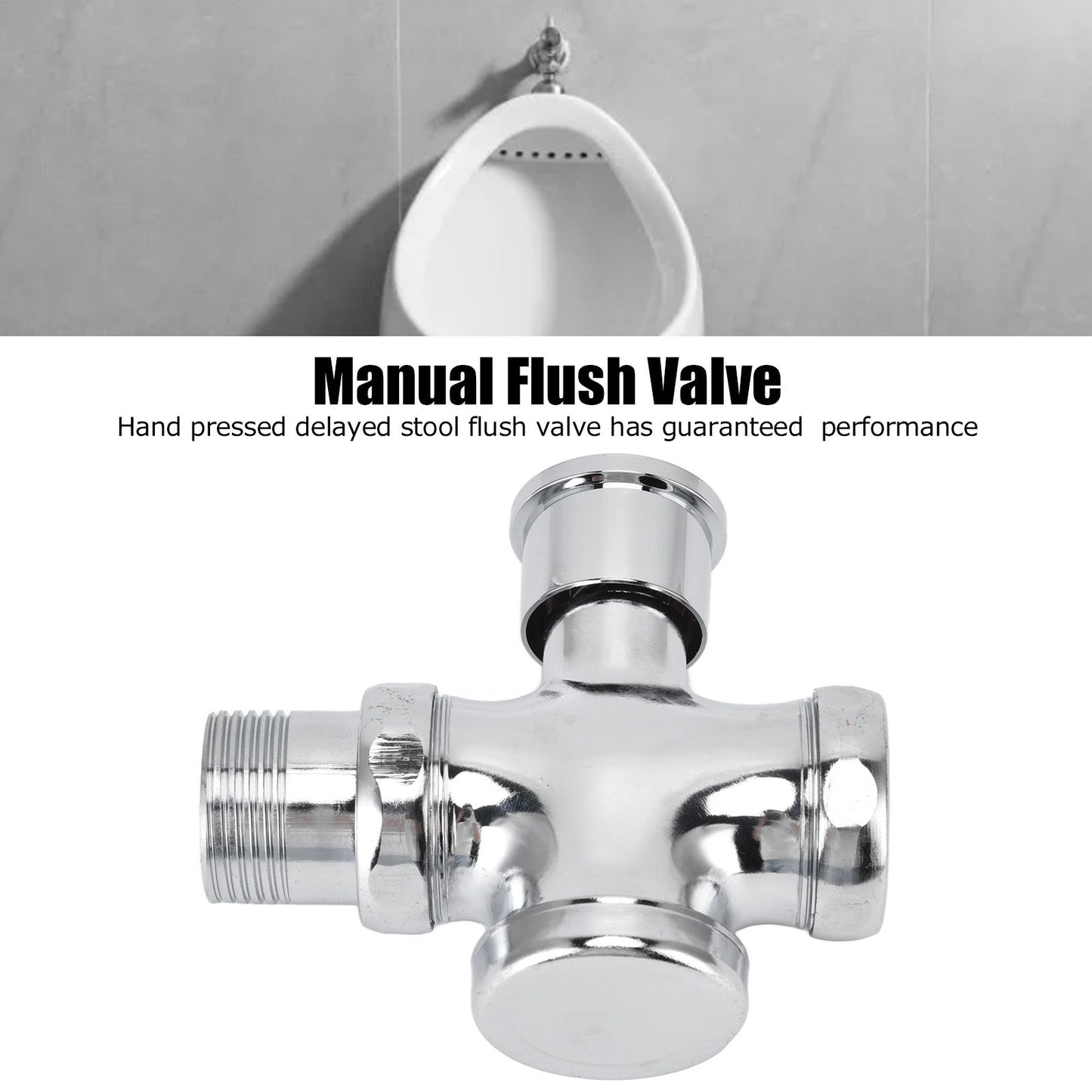 Urinal Flush Valve with Push Button Toilet Delay Flushing Valve Toilet Tank Parts Replacement DN20 DN25 V1294-YM0523-3112220023011