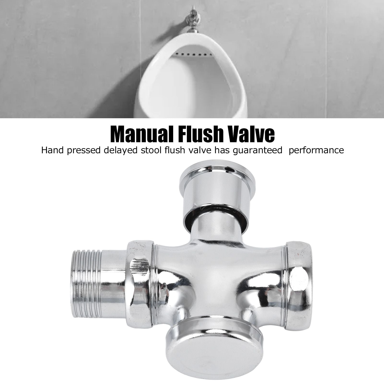 Urinal Flush Valve with Push Button Toilet Delay Flushing Valve Toilet Tank Parts Replacement DN20 DN25 V1294-YM0523-3112220023011