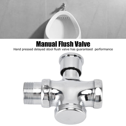 Urinal Flush Valve with Push Button Toilet Delay Flushing Valve Toilet Tank Parts Replacement DN20 DN25 V1294-YM0523-3112220023011