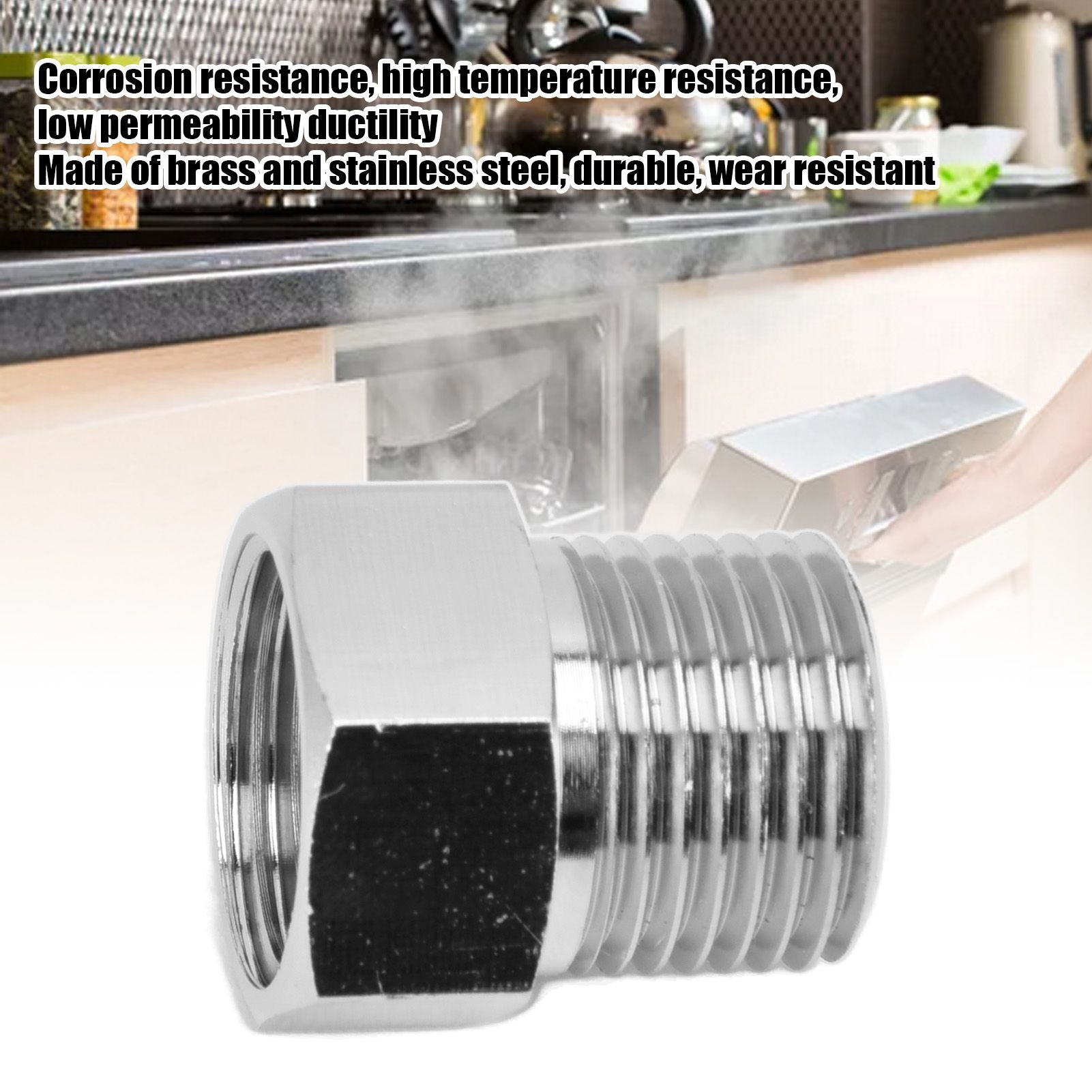 Basin Faucet Check Valve Toilet Bathroom Brass Check Valve Adapter for Household DishwasherG1/2 V1294-YM0523-3112220023111