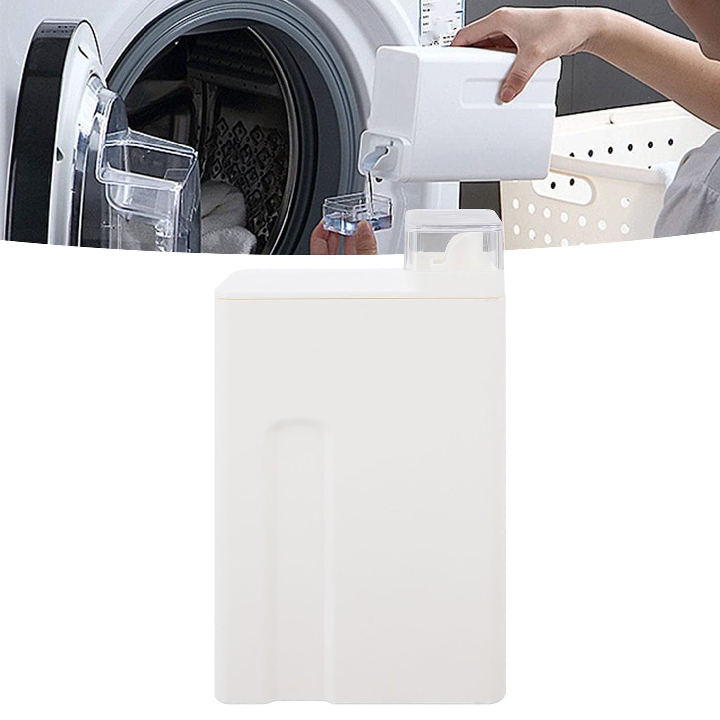 Empty Laundry Detergent Dispenser Bottles Reusable Supplementary Care Agent Container for Bathroom Washroom V1294-YM0523-3112220024611