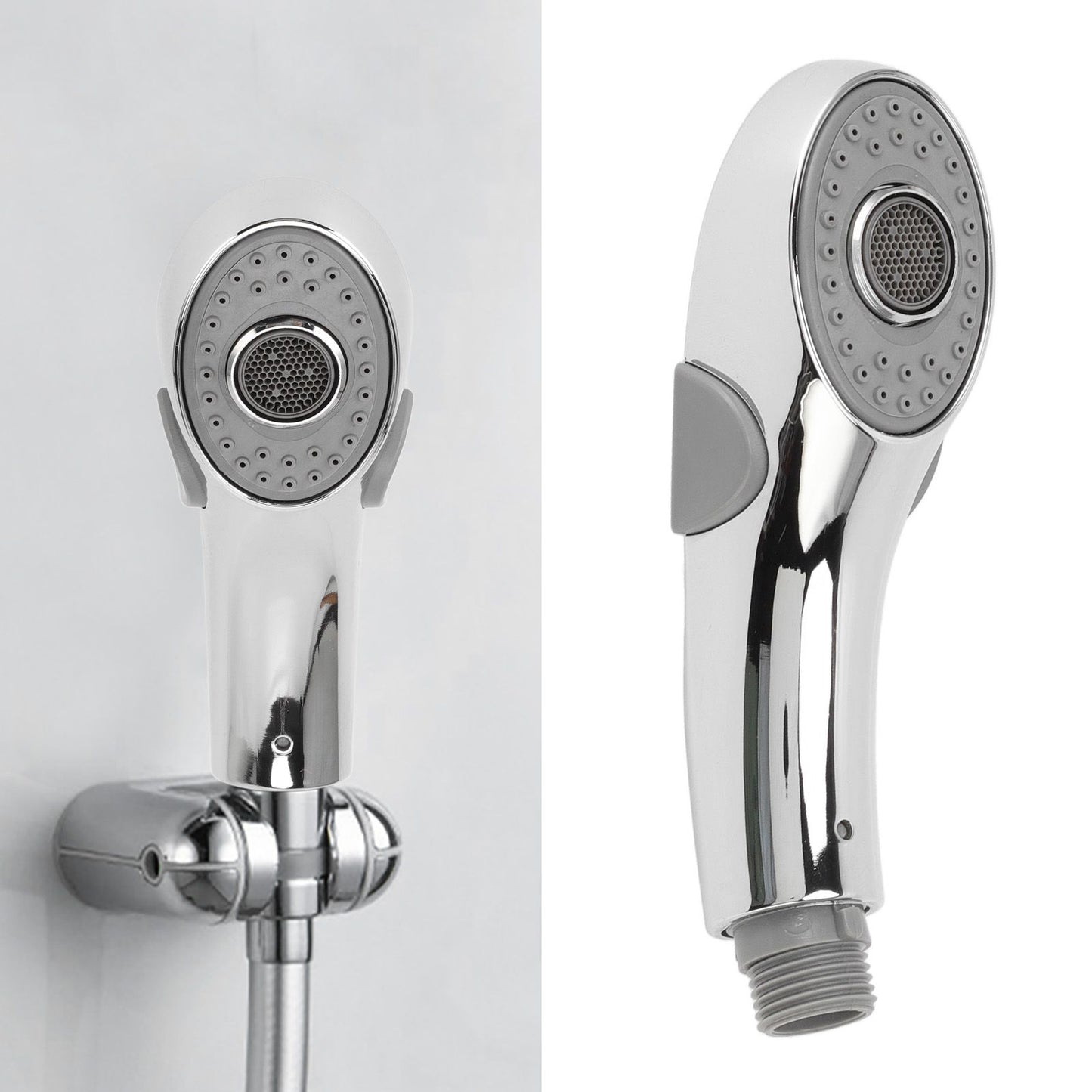 Handheld Shower Heads Silicone Massage Nozzle Ergonomic Handle with G1/2 Interface Shower Heads for Human V1294-YM0523-3112220025011