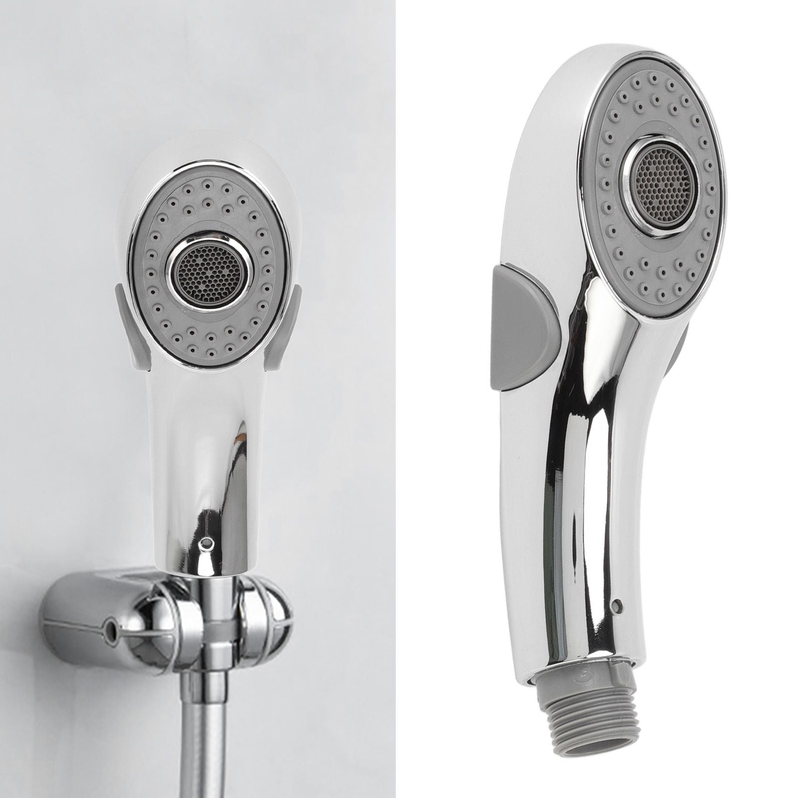 Handheld Shower Heads Silicone Massage Nozzle Ergonomic Handle with G1/2 Interface Shower Heads for Human V1294-YM0523-3112220025011