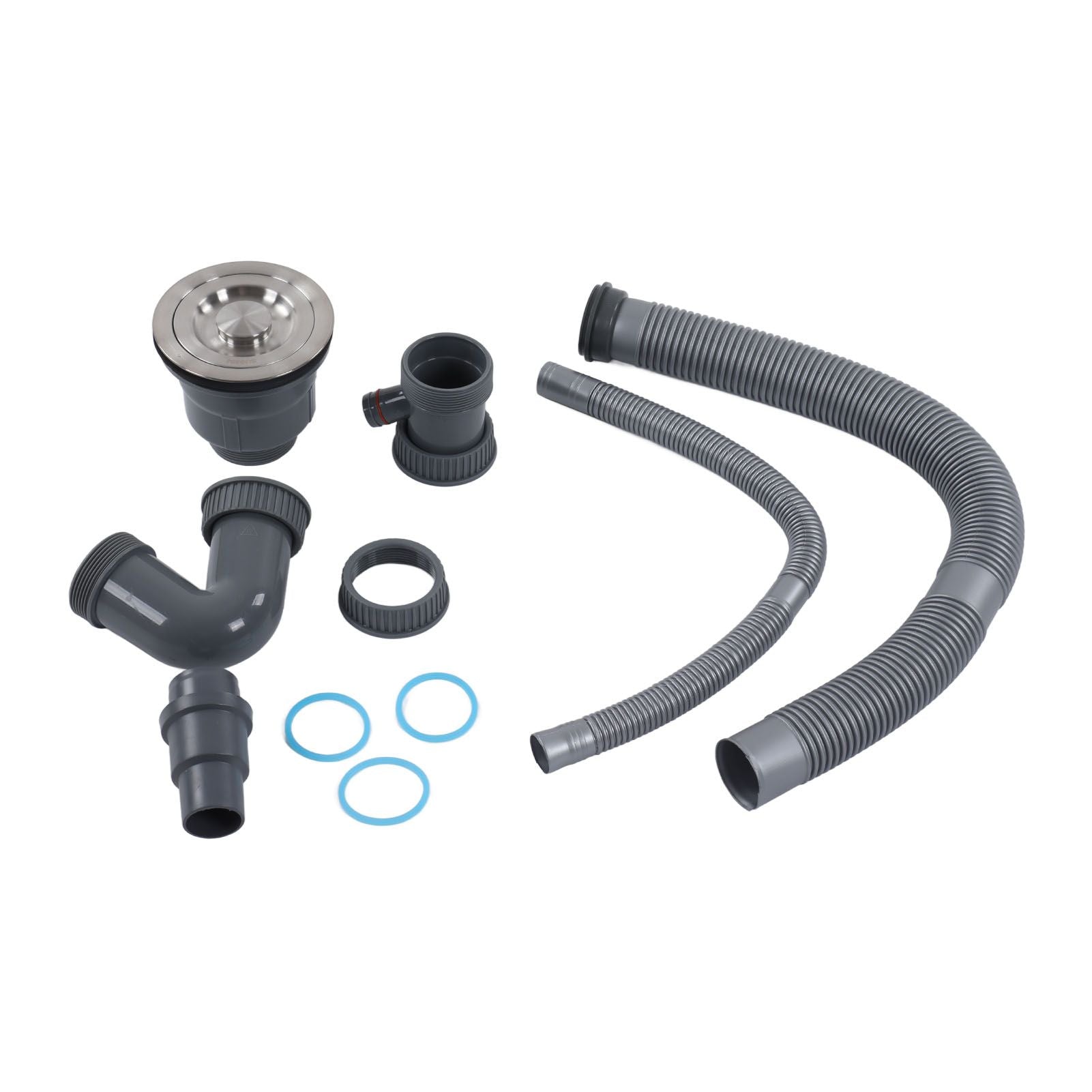 Kitchen Sink Strainer Drain Hose Single Sink Drain Set Kitchen Drain Fittings Appliances V1294-YM0523-3112220028011