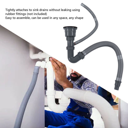 Kitchen Sink Strainer Drain Hose Single Sink Drain Set Kitchen Drain Fittings Appliances V1294-YM0523-3112220028011