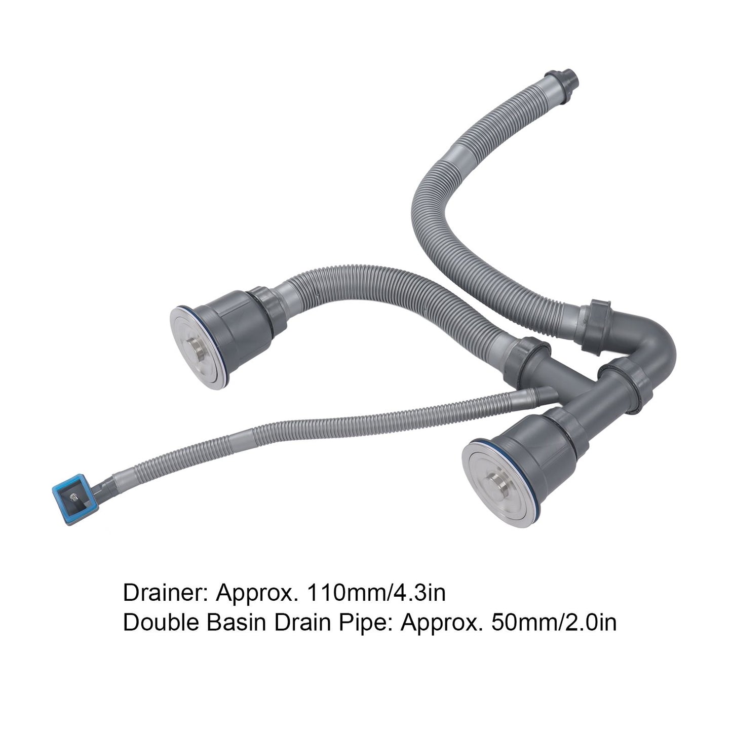 Kitchen Sink Double Hose Drain Kit Quick Draining Expandable Multiple Deodorants Universal Drain Kit for V1294-YM0523-3112220028111