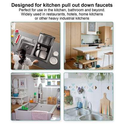 Replacement Spring Kitchen Mixer Tap Stylish Faucet Pull Out Down Sprayer Head for G1/2 Male Head V1294-YM0523-3112220028511