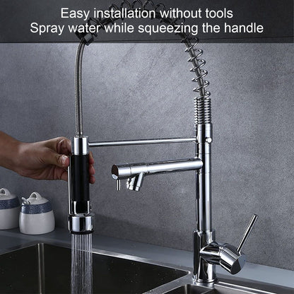 Replacement Spring Kitchen Mixer Tap Stylish Faucet Pull Out Down Sprayer Head for G1/2 Male Head V1294-YM0523-3112220028511