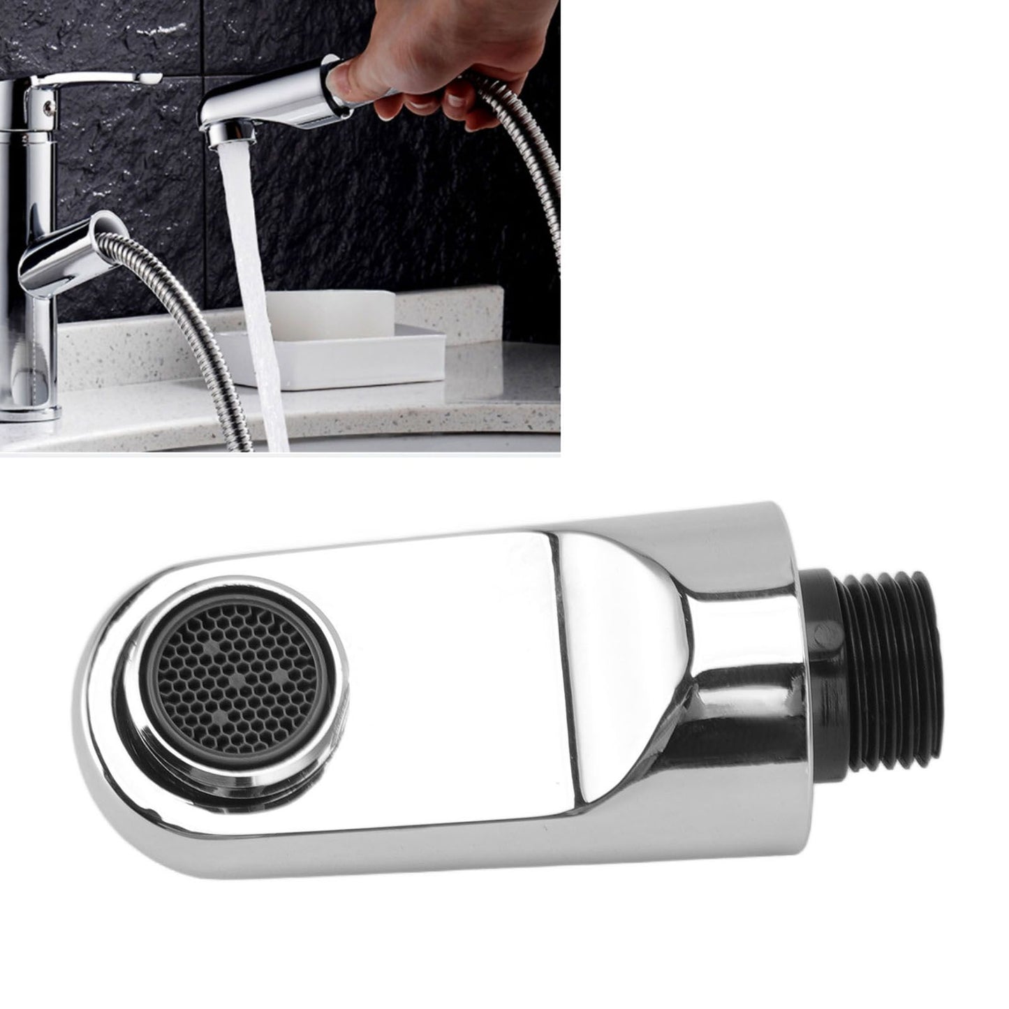 Pull Out Spray Head Chrome Plating Process Handheld Professional Pull Down Faucet Spray Head for G1/2 V1294-YM0523-3112220028711