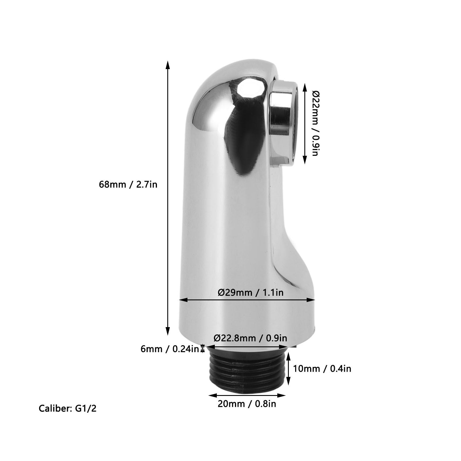 Pull Out Spray Head Chrome Plating Process Handheld Professional Pull Down Faucet Spray Head for G1/2 V1294-YM0523-3112220028711