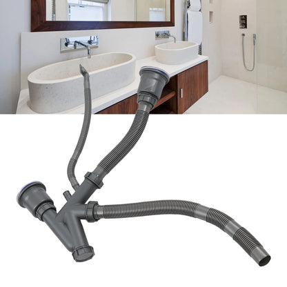 Sink Drain Assembly Kit Quick Connect Functional Bathroom Sink Drain for Home Kitchen V1294-YM0523-3112220029411