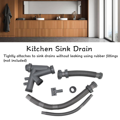 Sink Drain Assembly Kit Quick Connect Functional Bathroom Sink Drain for Home Kitchen V1294-YM0523-3112220029411