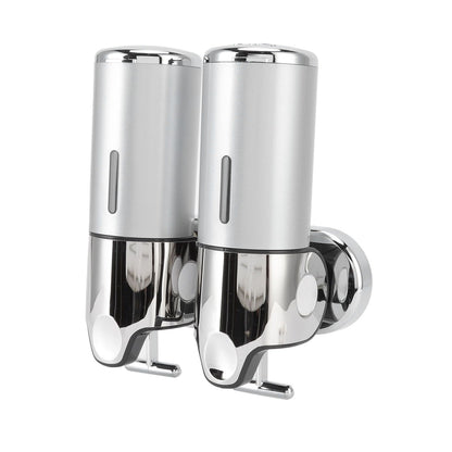 Soap Dispenser Dual Pump 1000ml Wall Mounted Easily Refilled Reusable Shampoo Dispenser for Bathroom Hotel V1294-YM0523-3112220030011