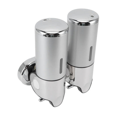 Soap Dispenser Dual Pump 1000ml Wall Mounted Easily Refilled Reusable Shampoo Dispenser for Bathroom Hotel V1294-YM0523-3112220030011