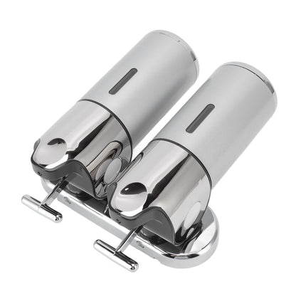 Soap Dispenser Dual Pump 1000ml Wall Mounted Easily Refilled Reusable Shampoo Dispenser for Bathroom Hotel V1294-YM0523-3112220030011