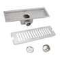 12 Inch Linear Shower Drain Rectangular Shower Floor Drain Channel Quick Drainage with Anti Odor Check Valve V1294-YM0523-3112220030211