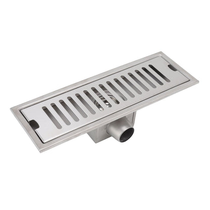 12 Inch Linear Shower Drain Rectangular Shower Floor Drain Channel Quick Drainage with Anti Odor Check Valve V1294-YM0523-3112220030211