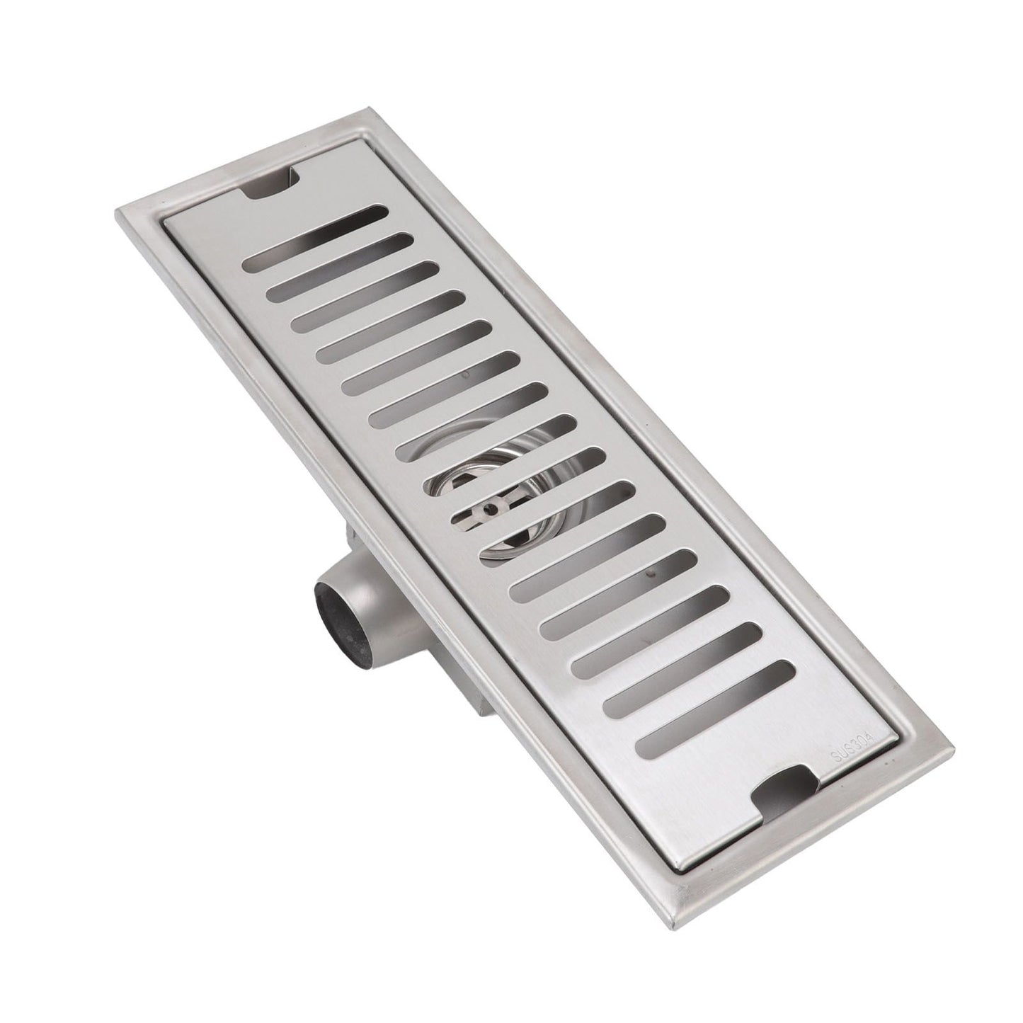 12 Inch Linear Shower Drain Rectangular Shower Floor Drain Channel Quick Drainage with Anti Odor Check Valve V1294-YM0523-3112220030211