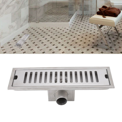 12 Inch Linear Shower Drain Rectangular Shower Floor Drain Channel Quick Drainage with Anti Odor Check Valve V1294-YM0523-3112220030211