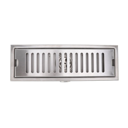 12 Inch Linear Shower Drain Rectangular Shower Floor Drain Channel Quick Drainage with Anti Odor Check Valve V1294-YM0523-3112220030211