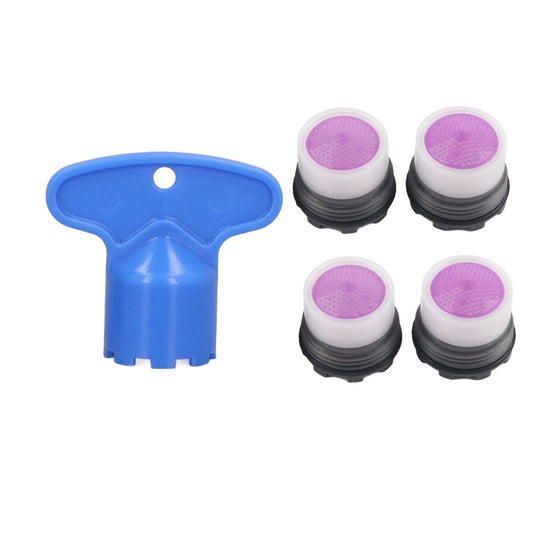 4 Pieces M16.5mm Sink Faucet Aerator 1.2GPM Flow Restrictor Bubble Tap Water Nozzle for Kitchen Bathroom V1294-YM0523-3112220030911