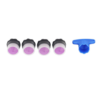 4 Pieces M16.5mm Sink Faucet Aerator 1.2GPM Flow Restrictor Bubble Tap Water Nozzle for Kitchen Bathroom V1294-YM0523-3112220030911
