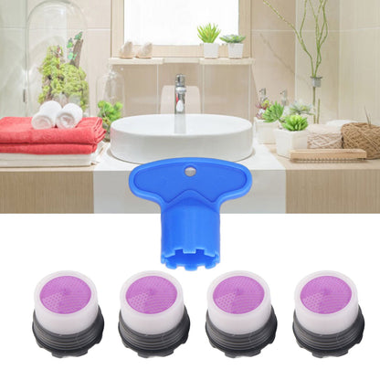 4 Pieces M16.5mm Sink Faucet Aerator 1.2GPM Flow Restrictor Bubble Tap Water Nozzle for Kitchen Bathroom V1294-YM0523-3112220030911