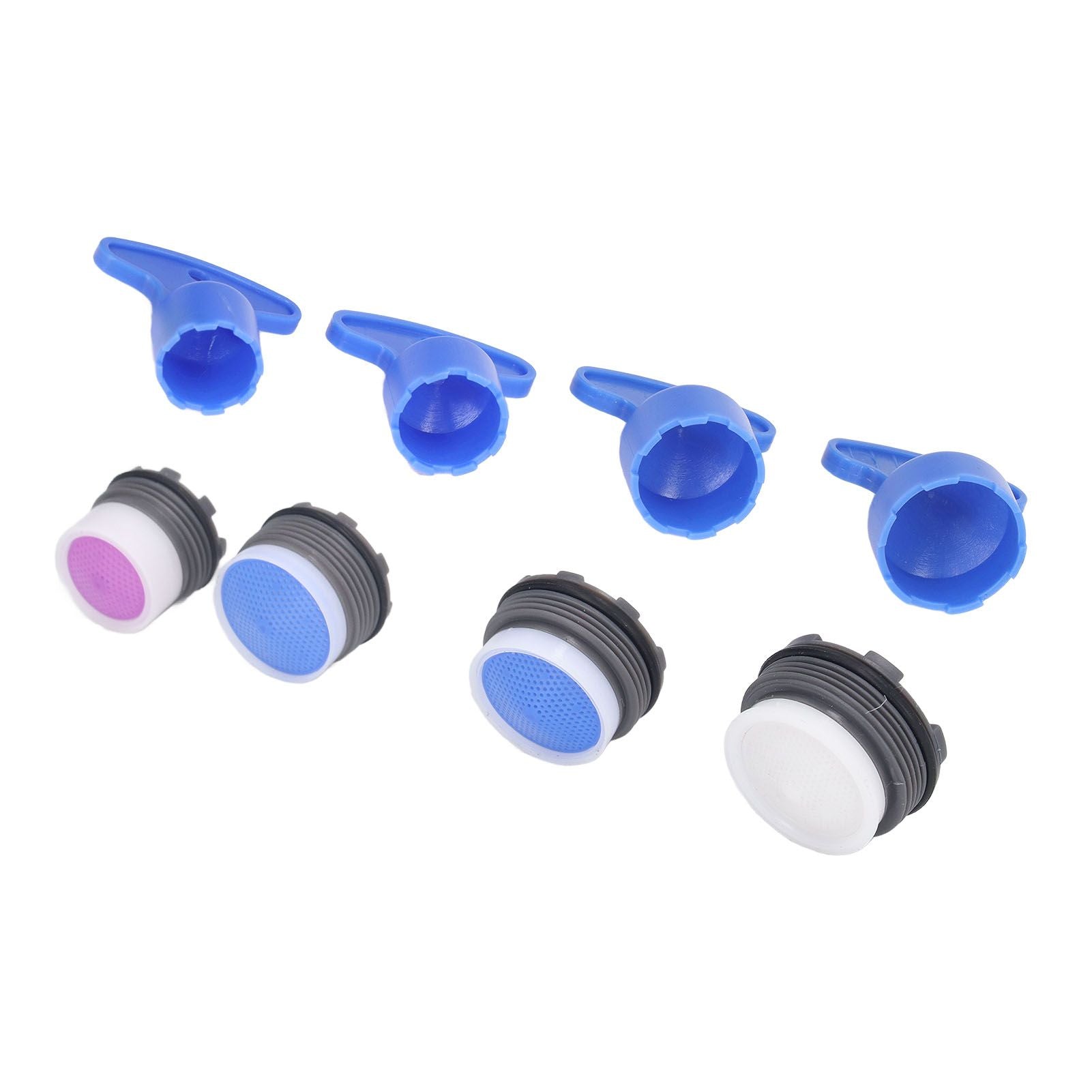 8pcs Faucet Aerator Plastic Insert Water Tap Aerators with Wrenches for Bathroom Kitchen V1294-YM0523-3112220031111