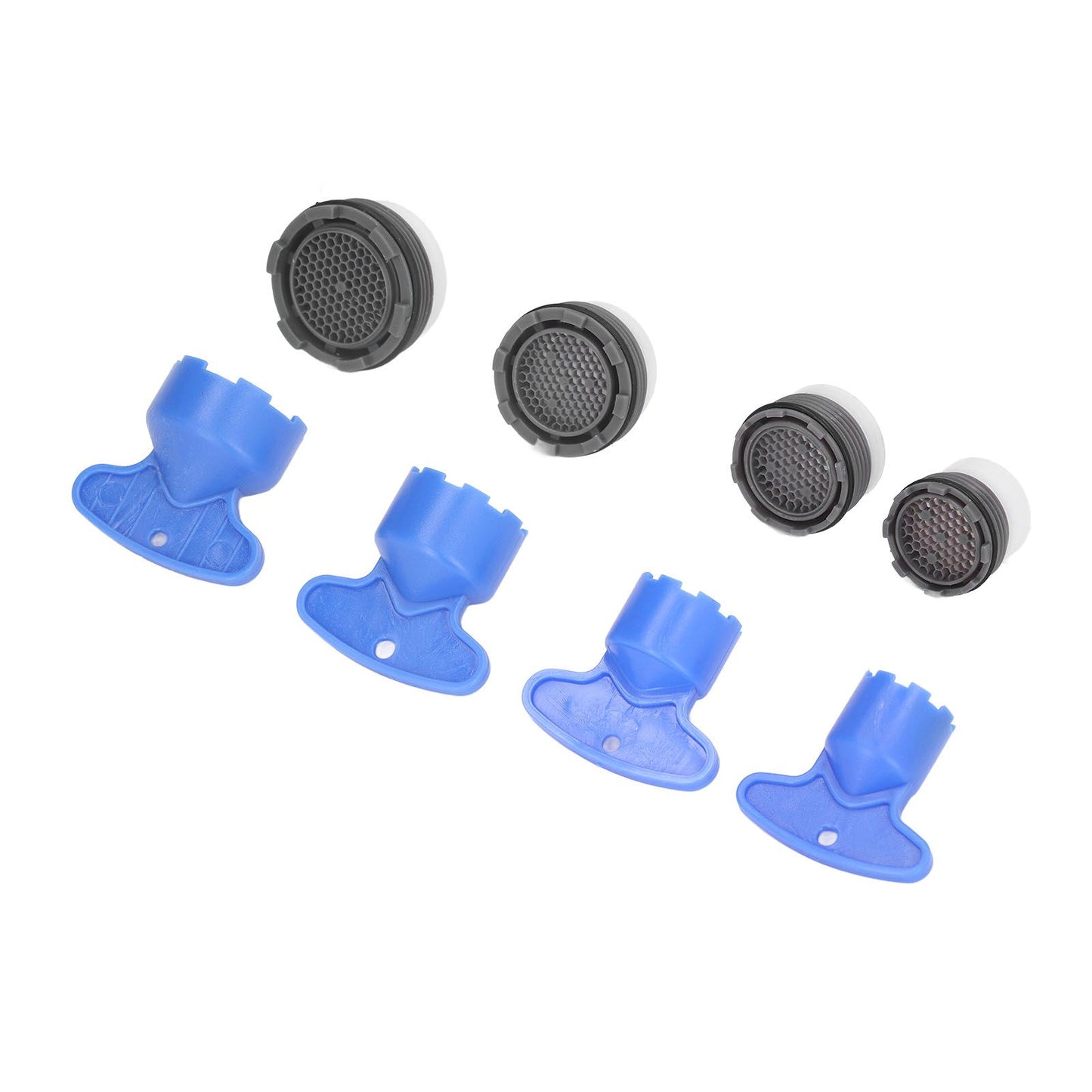 8pcs Faucet Aerator Plastic Insert Water Tap Aerators with Wrenches for Bathroom Kitchen V1294-YM0523-3112220031111