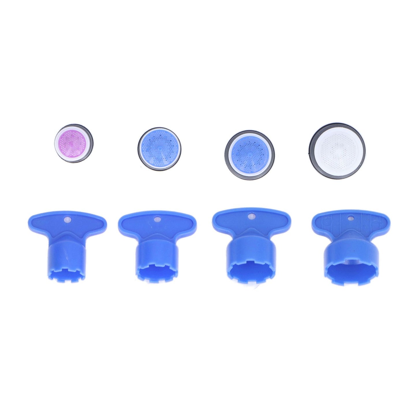 8pcs Faucet Aerator Plastic Insert Water Tap Aerators with Wrenches for Bathroom Kitchen V1294-YM0523-3112220031111