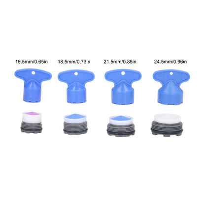 8pcs Faucet Aerator Plastic Insert Water Tap Aerators with Wrenches for Bathroom Kitchen V1294-YM0523-3112220031111