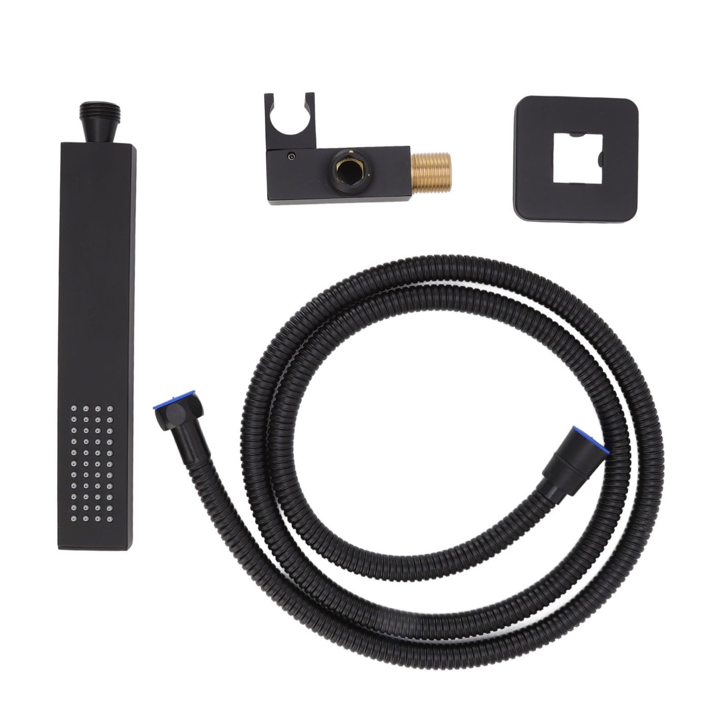 Wall Mounted Shower Set Black High Pressure Shower Head with G1/2 Caliber for Bathroom V1294-YM0523-3112220034411