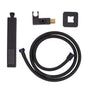 Wall Mounted Shower Set Black High Pressure Shower Head with G1/2 Caliber for Bathroom V1294-YM0523-3112220034411