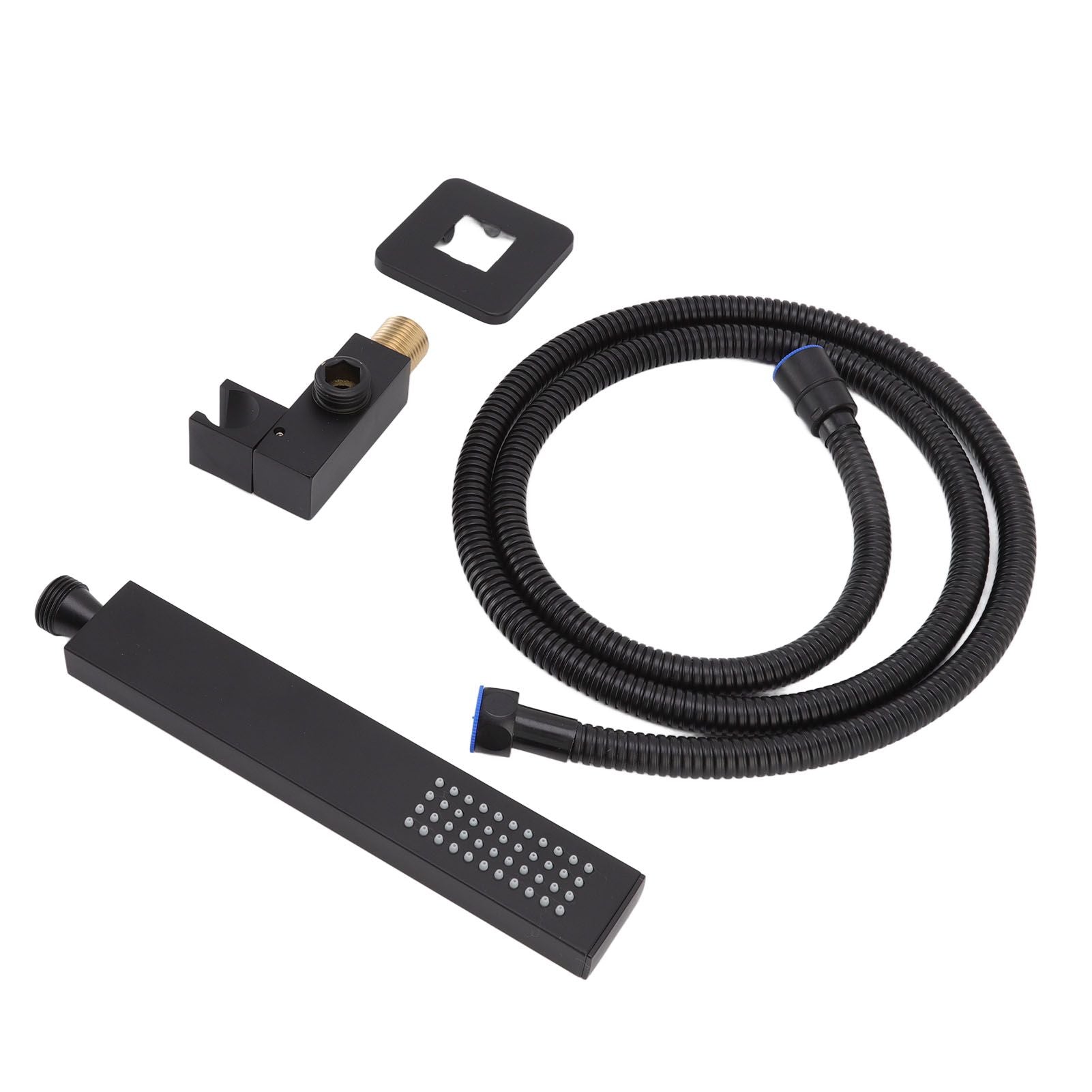 Wall Mounted Shower Set Black High Pressure Shower Head with G1/2 Caliber for Bathroom V1294-YM0523-3112220034411