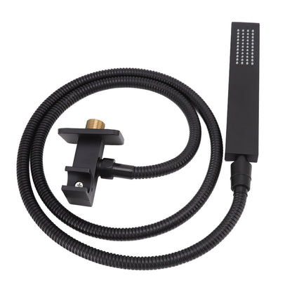 Wall Mounted Shower Set Black High Pressure Shower Head with G1/2 Caliber for Bathroom V1294-YM0523-3112220034411
