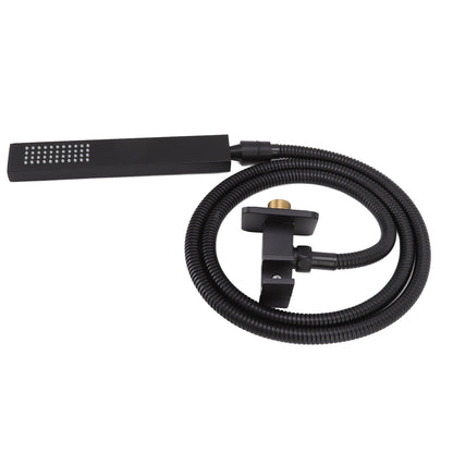 Wall Mounted Shower Set Black High Pressure Shower Head with G1/2 Caliber for Bathroom V1294-YM0523-3112220034411
