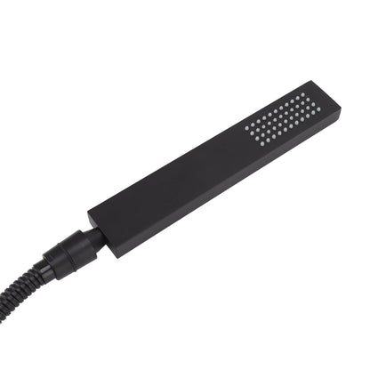 Wall Mounted Shower Set Black High Pressure Shower Head with G1/2 Caliber for Bathroom V1294-YM0523-3112220034411