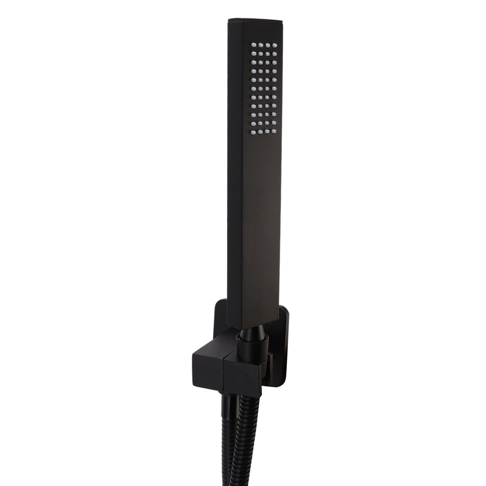 Wall Mounted Shower Set Black High Pressure Shower Head with G1/2 Caliber for Bathroom V1294-YM0523-3112220034411
