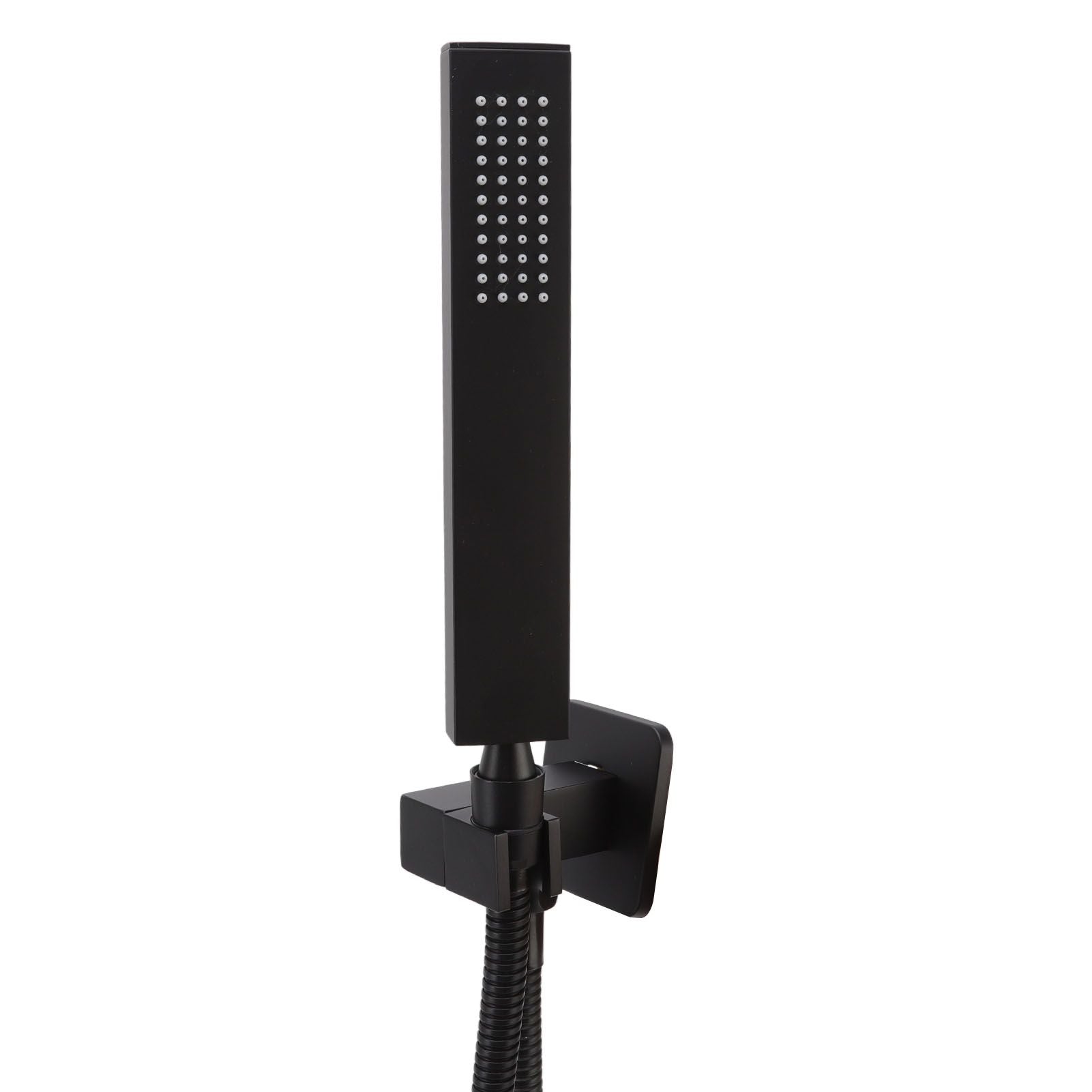 Wall Mounted Shower Set Black High Pressure Shower Head with G1/2 Caliber for Bathroom V1294-YM0523-3112220034411
