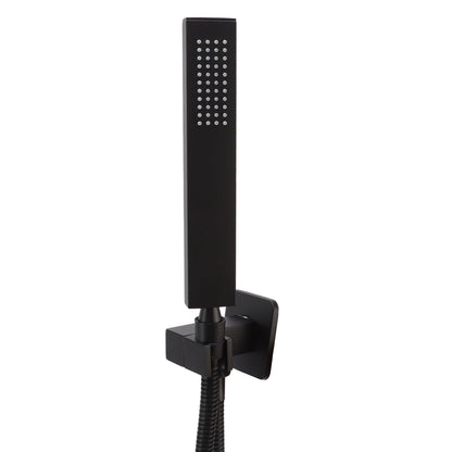 Wall Mounted Shower Set Black High Pressure Shower Head with G1/2 Caliber for Bathroom V1294-YM0523-3112220034411
