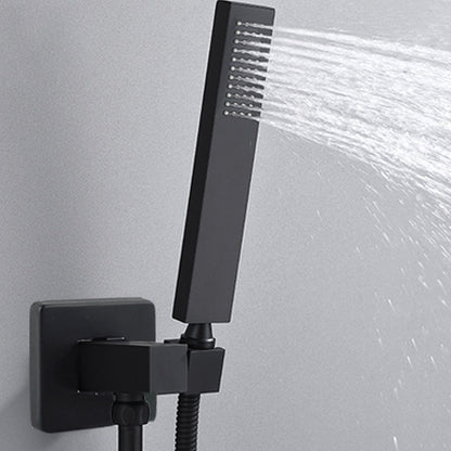 Wall Mounted Shower Set Black High Pressure Shower Head with G1/2 Caliber for Bathroom V1294-YM0523-3112220034411