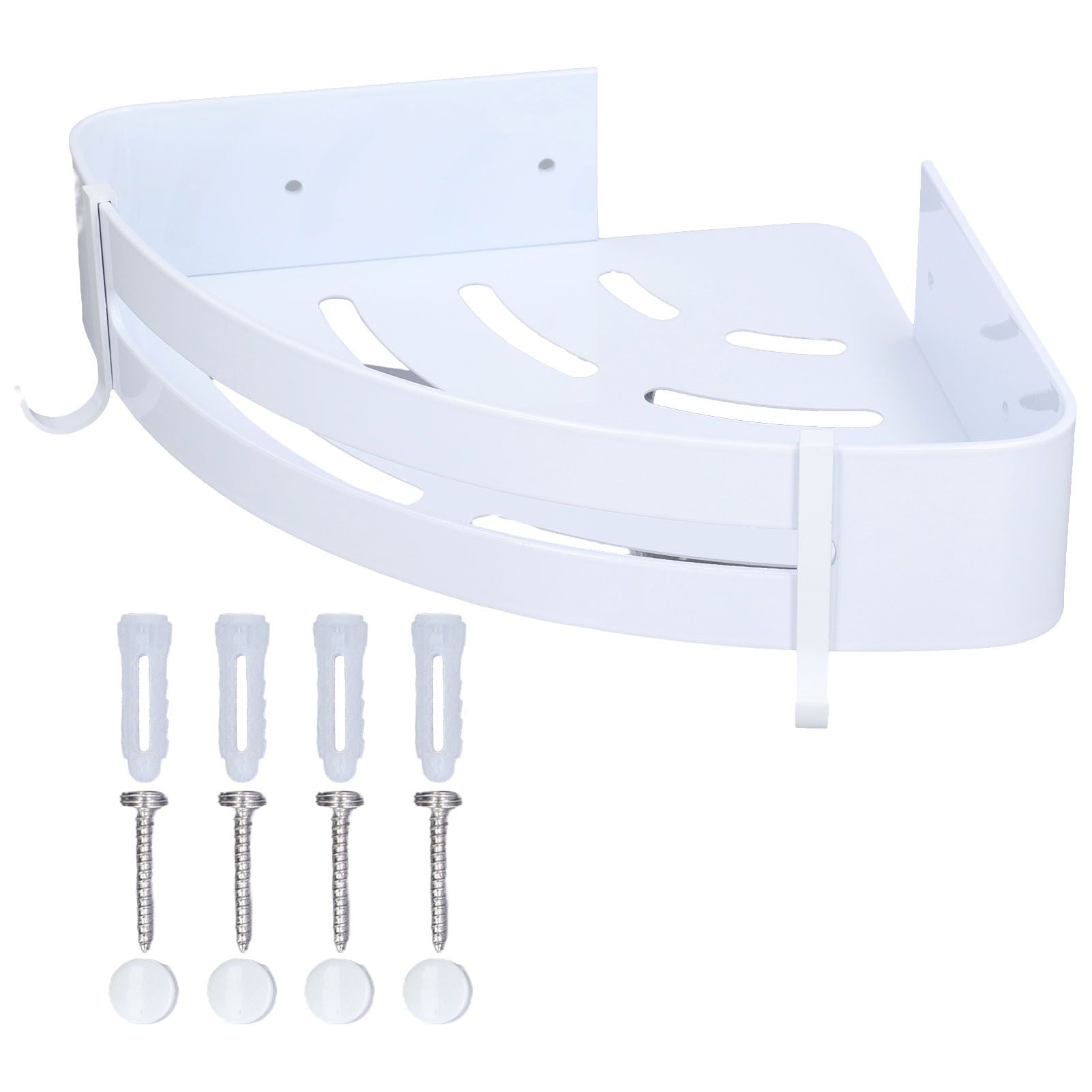 Shower Corner Organizer Aluminium Alloy Durable Rustproof Widely Used Easy Installation Corner Shower Caddy V1294-YM0523-3112220034711
