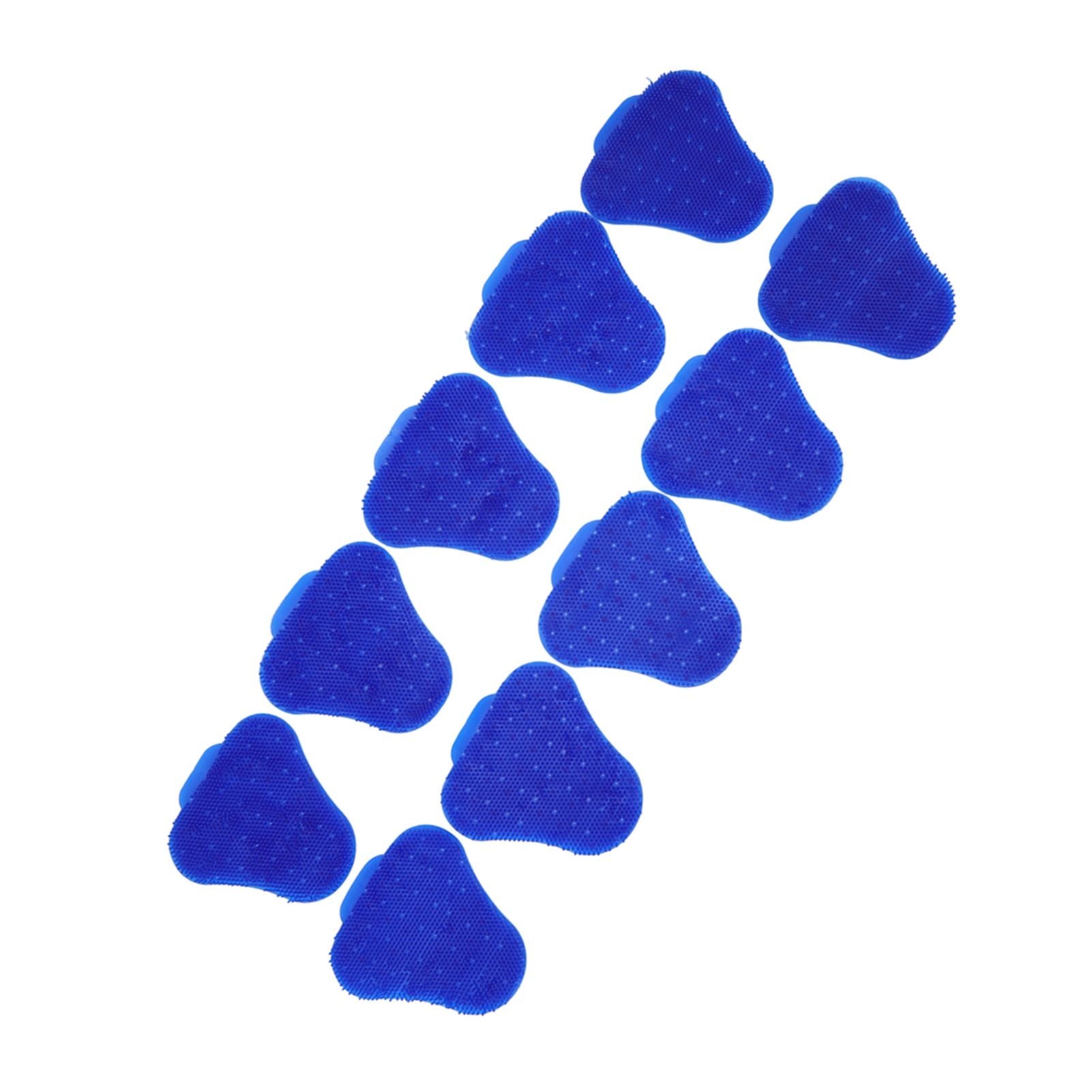 10pcs Urinal Screen Deodorizers Triangle Anti Splash Deodorizer Scented Urinal Screen Mat for Restroom Blue V1294-YM0523-3112220036012