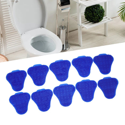 10pcs Urinal Screen Deodorizers Triangle Anti Splash Deodorizer Scented Urinal Screen Mat for Restroom Blue V1294-YM0523-3112220036012