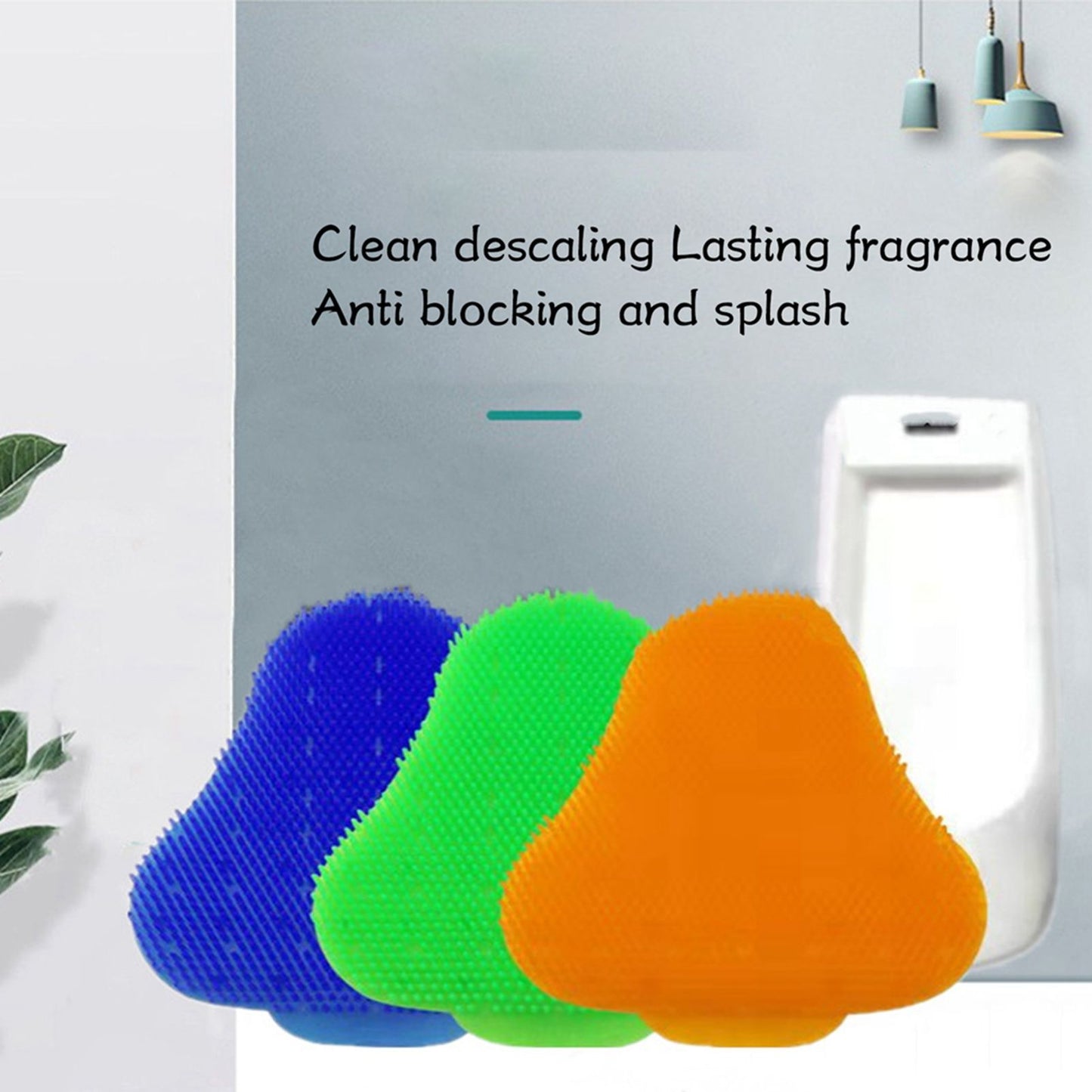 10pcs Urinal Screen Deodorizers Triangle Anti Splash Deodorizer Scented Urinal Screen Mat for Restroom Blue V1294-YM0523-3112220036012